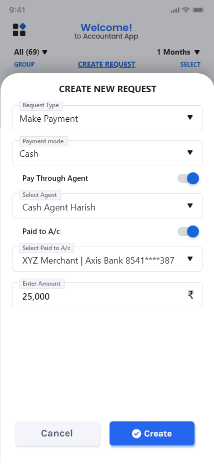 AccountBook mobile — invoice view