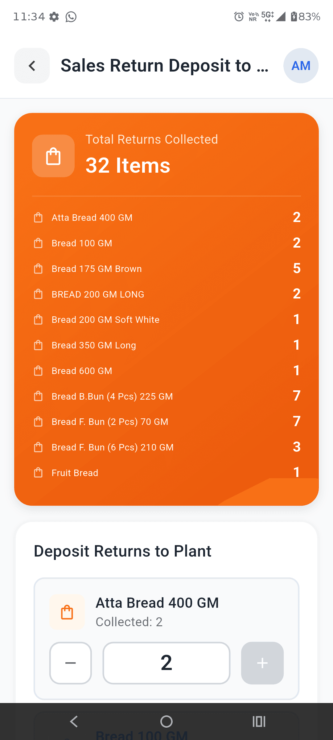 Cash & Crate mobile — crate handover